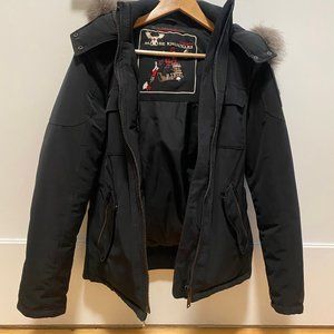 Moose Knuckles Down Jacket Real Fur Collar